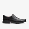 Clarks Howard Cap Leather Shoes In Black