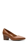 Clarks Ellanie Hope In Tan Leather
