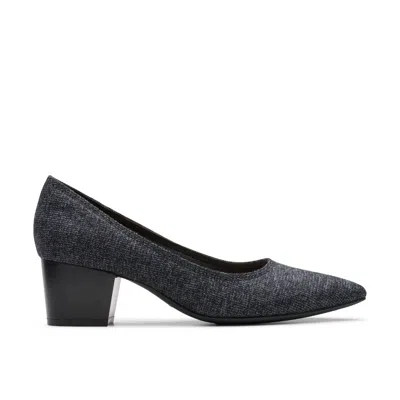 Clarks Ellanie Hope In Black Textile In Gray