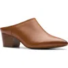 Clarks Ellanie Pace In Tan Leather