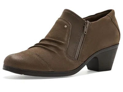 Clarks Emily 2 Vine High Women's Heels Mushroom: 12 D - Wide, Leather