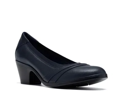 Clarks Emily Gracie Pump In Navy