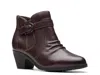 Clarks Emily2 Opal Leather Bootie In Brown