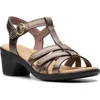 Clarks ® Emily Rose Sandal In Bronze Metallic