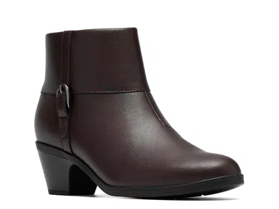 Clarks Emily Style Bootie In Dark Brown