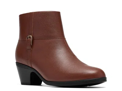 Clarks Emily Style Bootie In Medium Brown