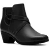 Clarks Collection Women's Emily2 Henley Wedge Booties In Black