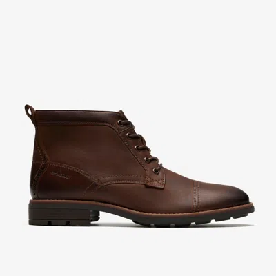Clarks Emmet Zip In Brown