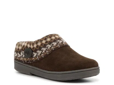 Clarks Fair Isle Sweater Clog In Brown