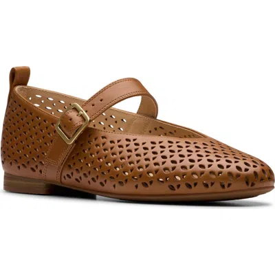 Clarks ® Fawna Mary Jane Flat In Brown