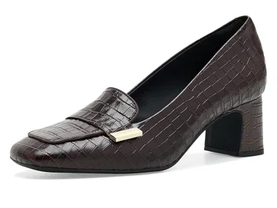 Clarks Fernie Edge Women's Shoes Dark Brown: 7.5 B - Medium, Leather