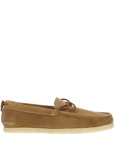 Clarks Flat Shoes In Tan Leather