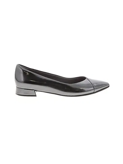 Pre-owned Clarks Flats In Black
