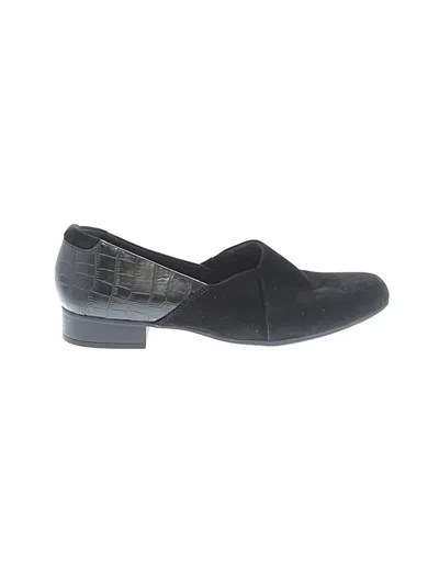 Pre-owned Clarks Flats In Black