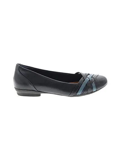Pre-owned Clarks Flats In Blue