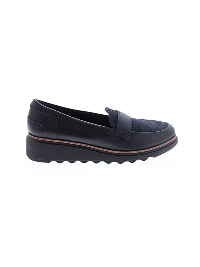 Pre-owned Clarks Flats In Blue