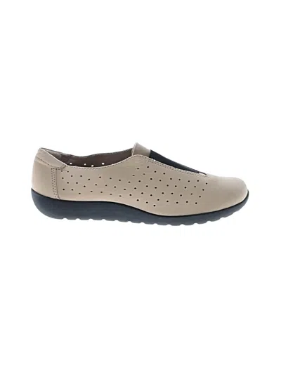 Pre-owned Clarks Flats In Brown