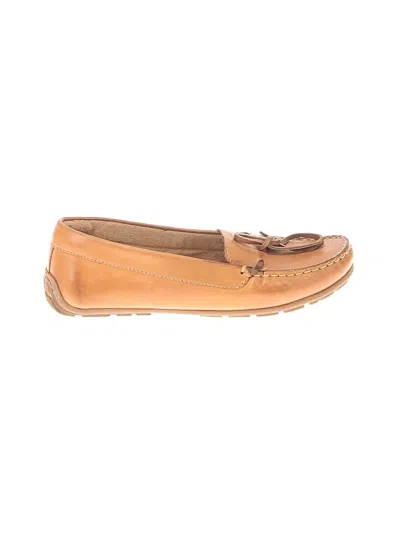 Pre-owned Clarks Flats In Brown