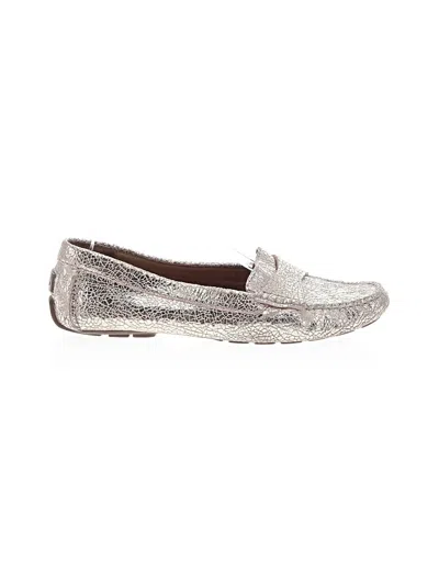 Pre-owned Clarks Flats In Gold