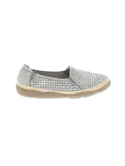 Pre-owned Clarks Flats In Gray