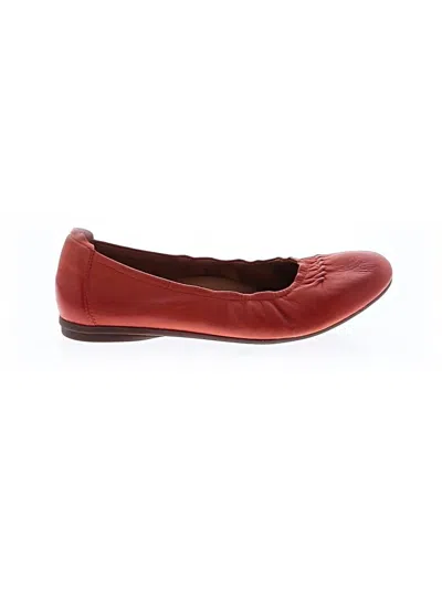 Pre-owned Clarks Flats In Orange