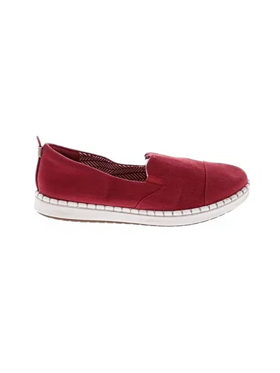 Pre-owned Clarks Flats In Red