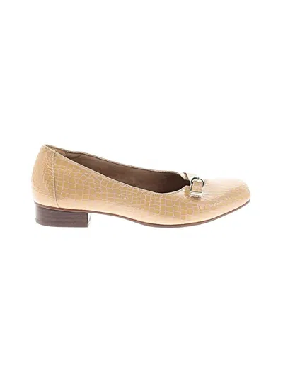 Pre-owned Clarks Flats In Yellow