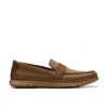 Clarks Flexway Band In Brown Leather In Multi