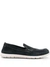 Clarks Flexway Step Suede Loafers In Blue