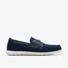 Clarks Men's Gorwin Step Slip On Loafer Shoes Men's Shoes In Blue