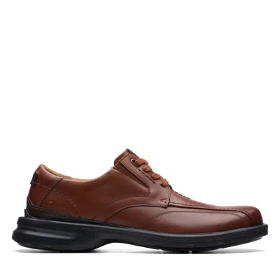 Clarks Gessler Lace In Brown Leather In Animal Print