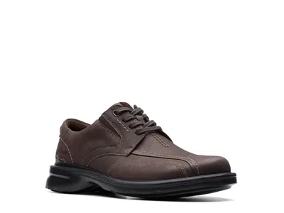 Clarks Gessler Lace Men's Shoes Dark Brown Leather: 10.5 D - Medium