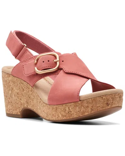 Clarks Giselle Dove Nubuck Heeled Sandal