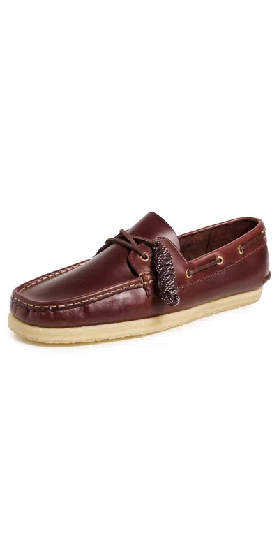 Clarks Godney Boat Shoes British Tan Leather In Brown