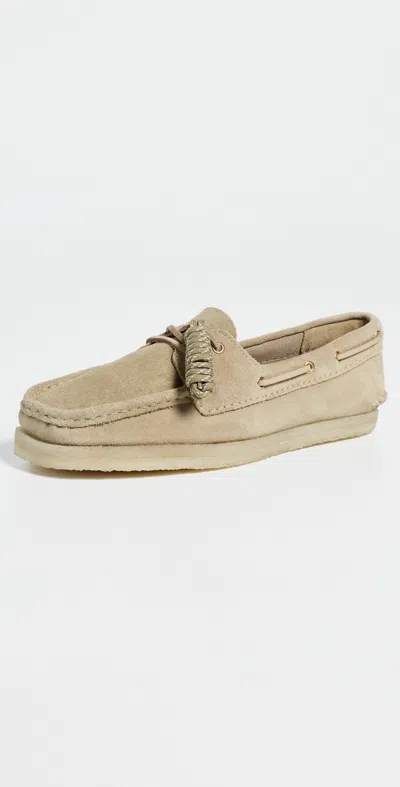 Clarks Godney Boat Shoes Maple Suede In Brown