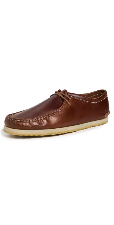 Clarks Godney Lace Up Shoes Brown Leather