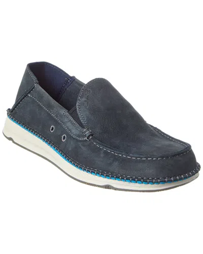 Clarks Gorsky Free Leather Sneaker In Blue