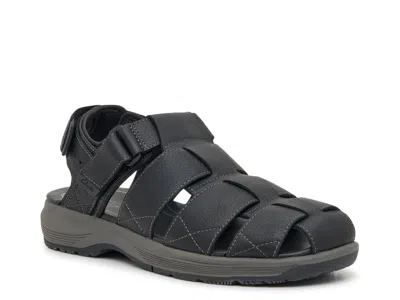 Clarks Guideview Cove Fisherman Sandal In Black