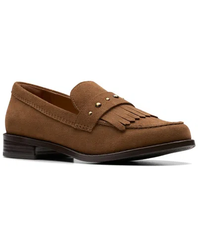 Clarks Hana Loafer Suede Loafer In Brown