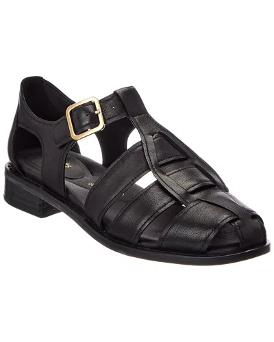 Clarks Hana Sun Leather Sandal In Black
