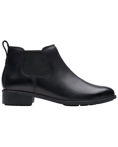 Clarks Havisham Top Leather Boot In Black