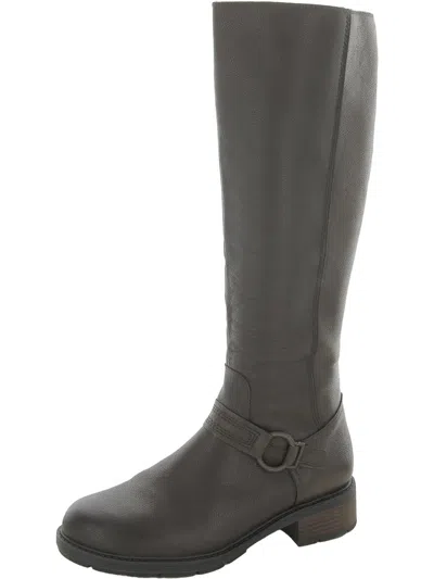 Clarks Hearth Rae Womens Leather Harness Knee-high Boots In Multi