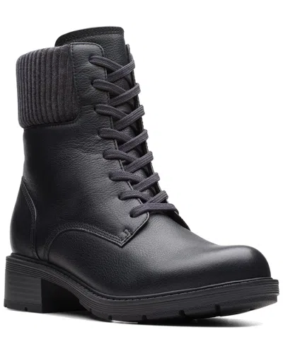 CLARKS CLARKS HEARTH SKY LEATHER COMBAT BOOT
