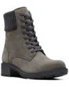 Clarks Hearth Sky Suede Combat Boot In Multi