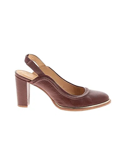 Pre-owned Clarks Heels In Brown