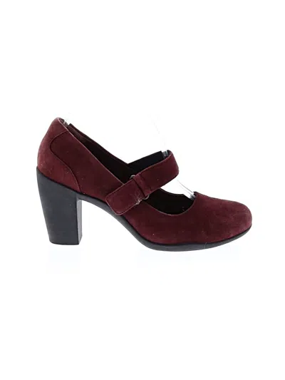 Pre-owned Clarks Heels In Burgundy