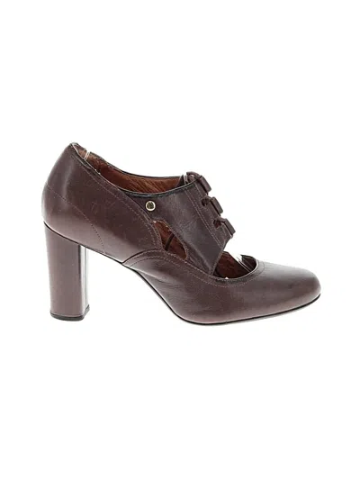 Pre-owned Clarks Heels In Burgundy