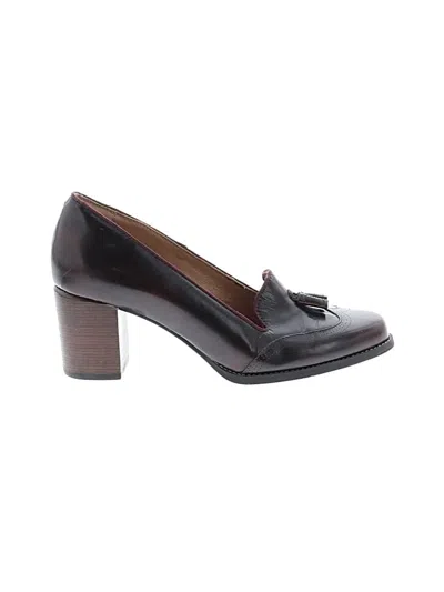 Pre-owned Clarks Heels In Burgundy