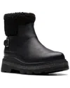 Clarks Hencroftmadiwp In Black Leather In Black