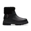 Clarks Hencroftmadiwp In Black Leather In Black
